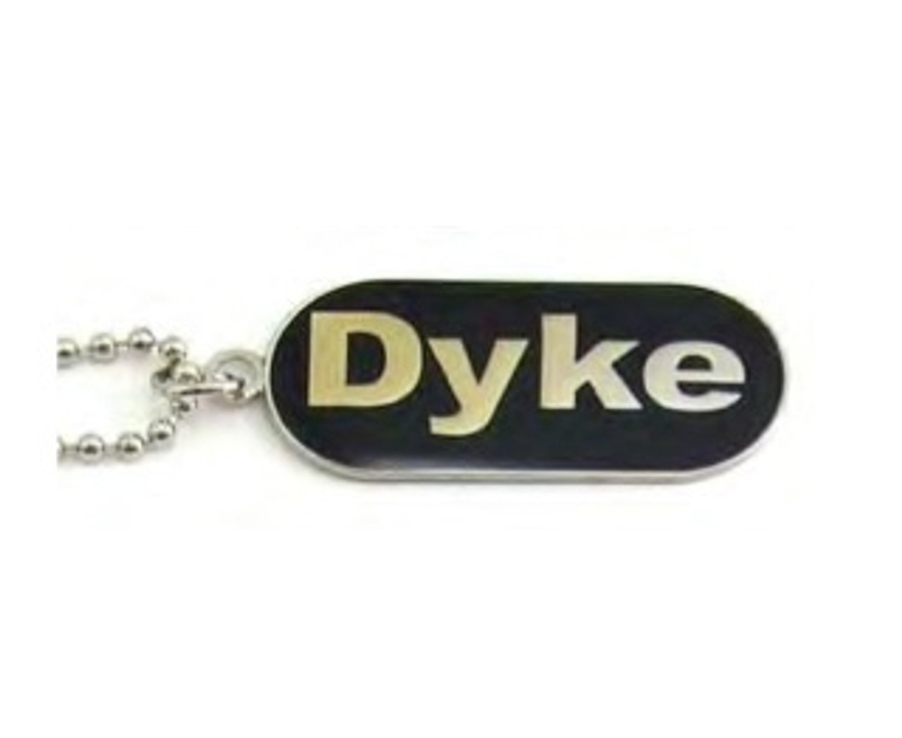 Lesbian "Dyke" Comical Lesbian Pride Black Dog Tag Necklace - LGBT Gay and Lesbian Pride Jewelry, butch lesbian jewelry, lesbian biker pendant, butch lesbian pendants, 

lesbian pendants, lesbian pride jewelry, lesbian jewellery, lesbian pride pendants, gay pendants, pride pendants, gay pride jewelry, gay pride pendants, pride pendant, lesbian apparel