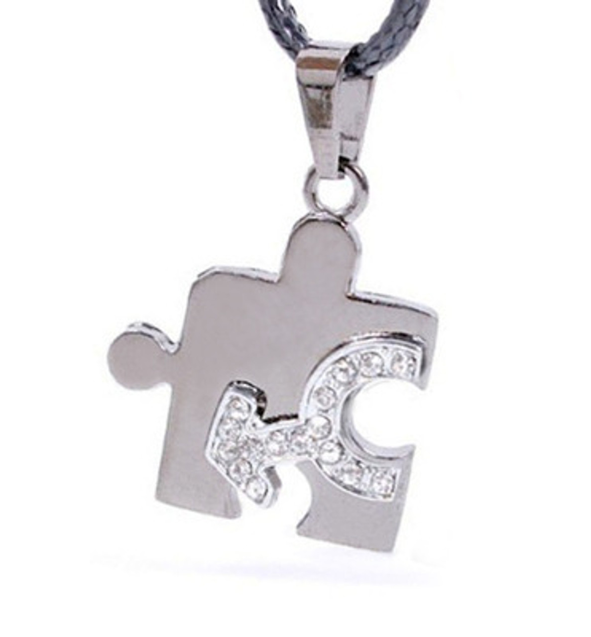 FREE Pendant - Free with $45 or more. Coupon Code: BLINGMALE  - (1) One Male CZ Bling Puzzle Steel & Mars Symbol Men's Gay Pride Pendant - Gay Pride Necklace