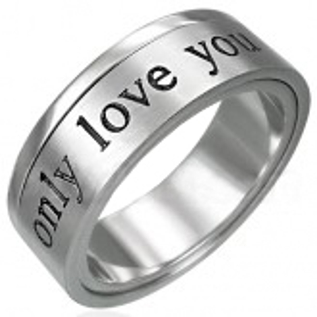 Do NOT make these photos bigger (i.e over 500px) google merchants / adwords will ignore ads with images under 500px - this costs too much to advertise and no conversions .  Only Love You - Promise Ring Lovers Commitment - 316L Stainless Steel Ring for Women 