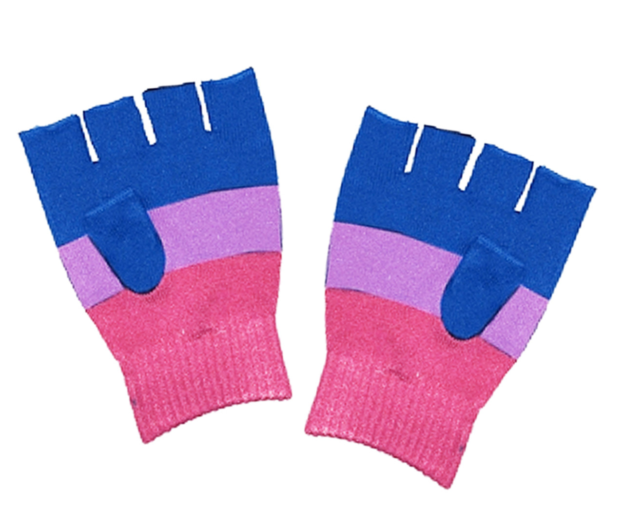 Bi Pride Flag / Bisexual Pride Fingerless Gloves - LGBT Pride Apparel and Clothing, bi pride flag colors