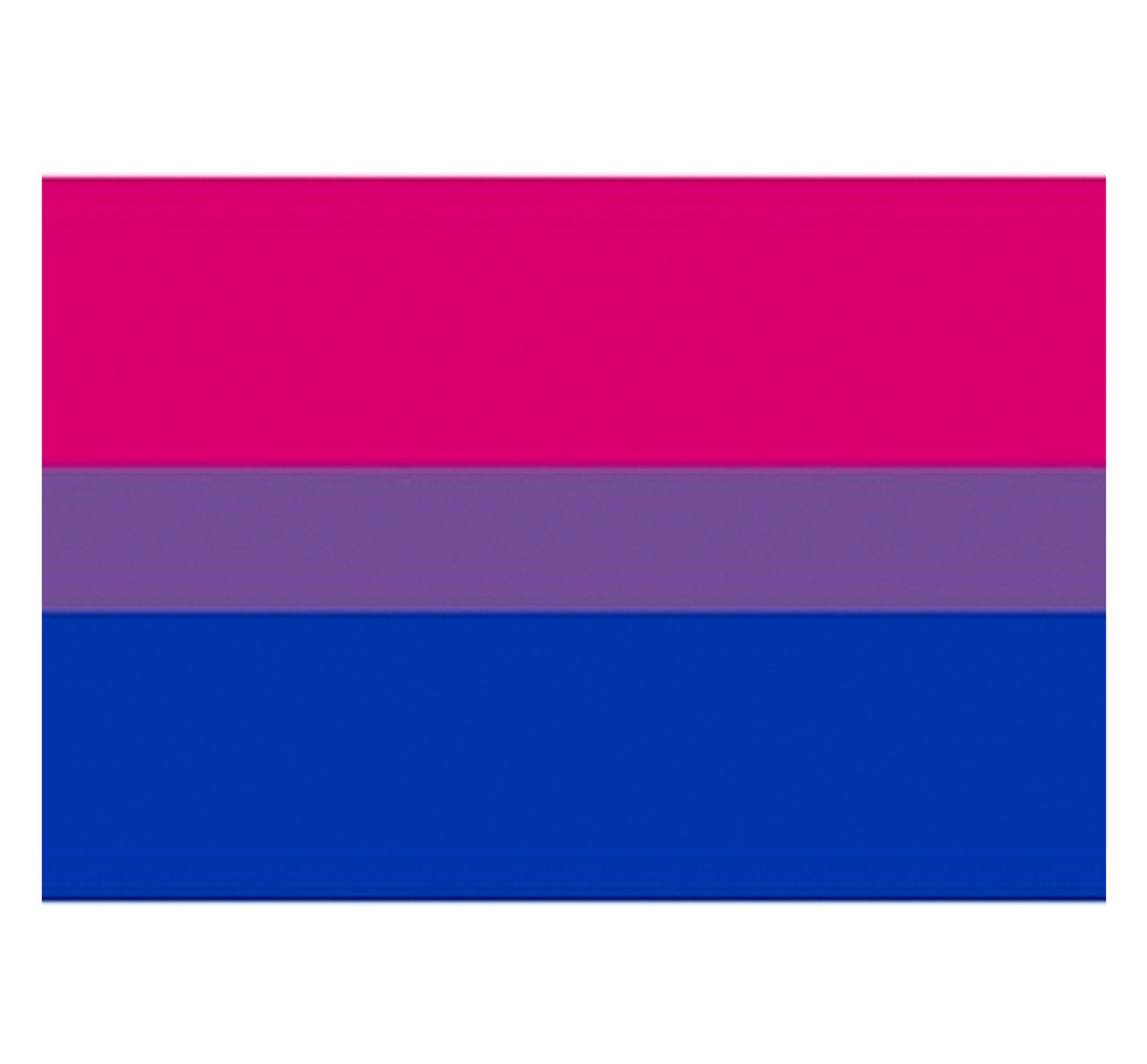 Bisexual / Bi Pride Flag Sticker for Car (2x3" Rectangle Bumper Sticker Decal