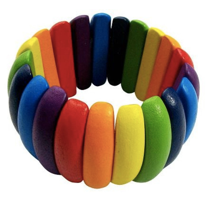 rainbow flag shell bracelet, lesbian wood rainbow pride bracelets,  pride bracelets rainbow, gay pride wood bracelet,  rainbow stretchy bracelet, rainbow bulby bracelet