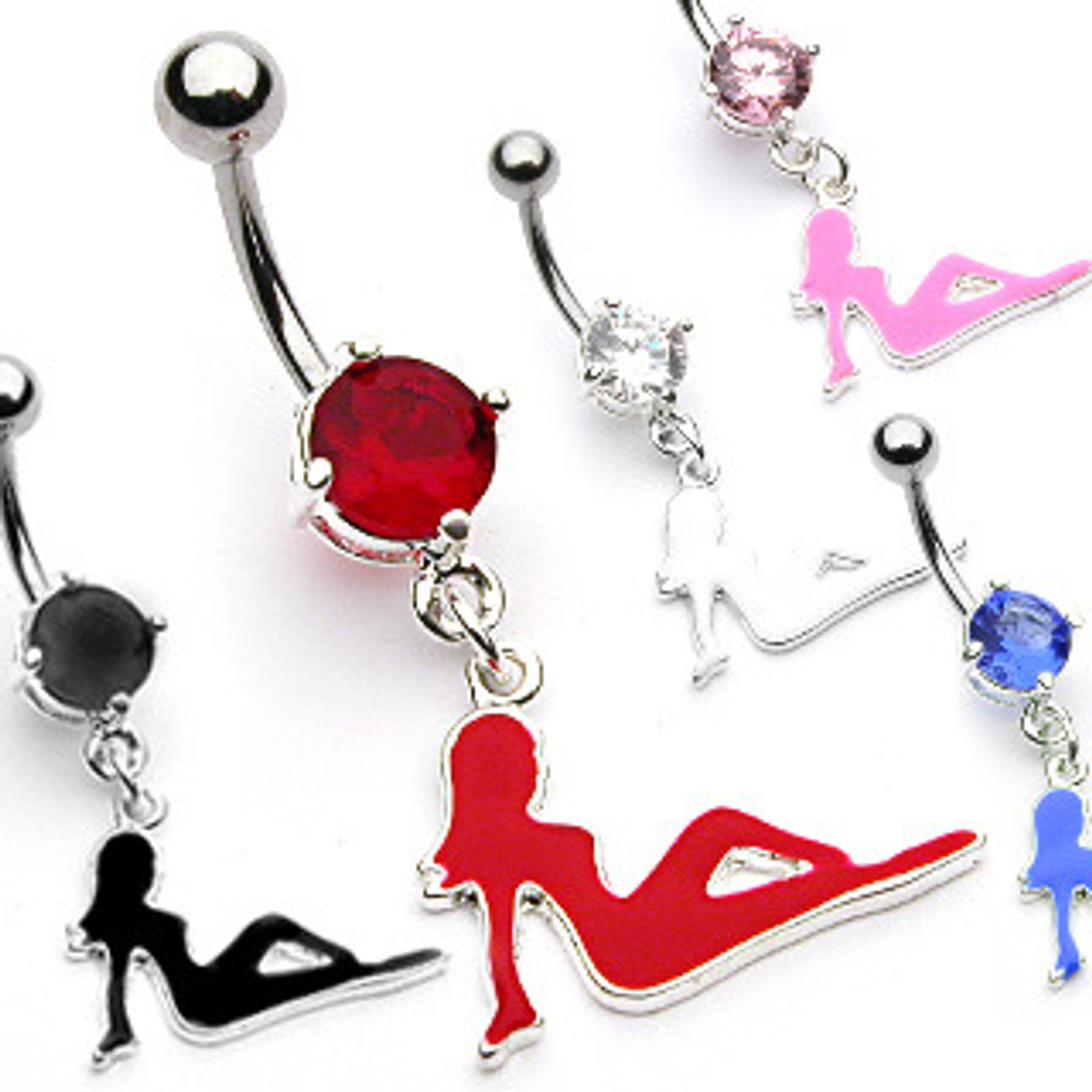 Fake Piercing Belly Button Ring Fashion Sexy Navel Rings Stainless Steel |  eBay