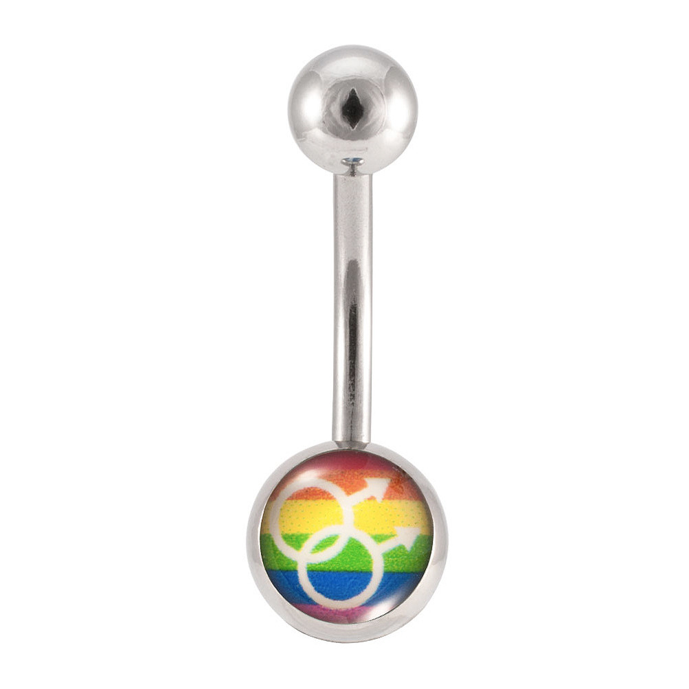 rainbow belly rings, gay pride belly rings, gay pride navel rings, LGBTQ belly ring, Lesbian body jewellery, gay body jewellery, pride, body jewellery, gay barbell, rainbow flag barbell,
