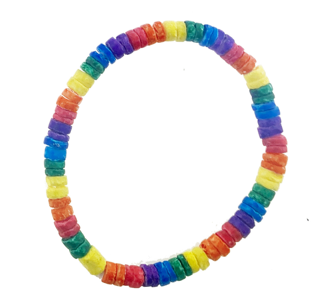 rainbow flag shell bracelet, lesbian shell rainbow pride bracelets,  pride bracelets rainbow, gay pride shell bracelet,  rainbow shell bracelet