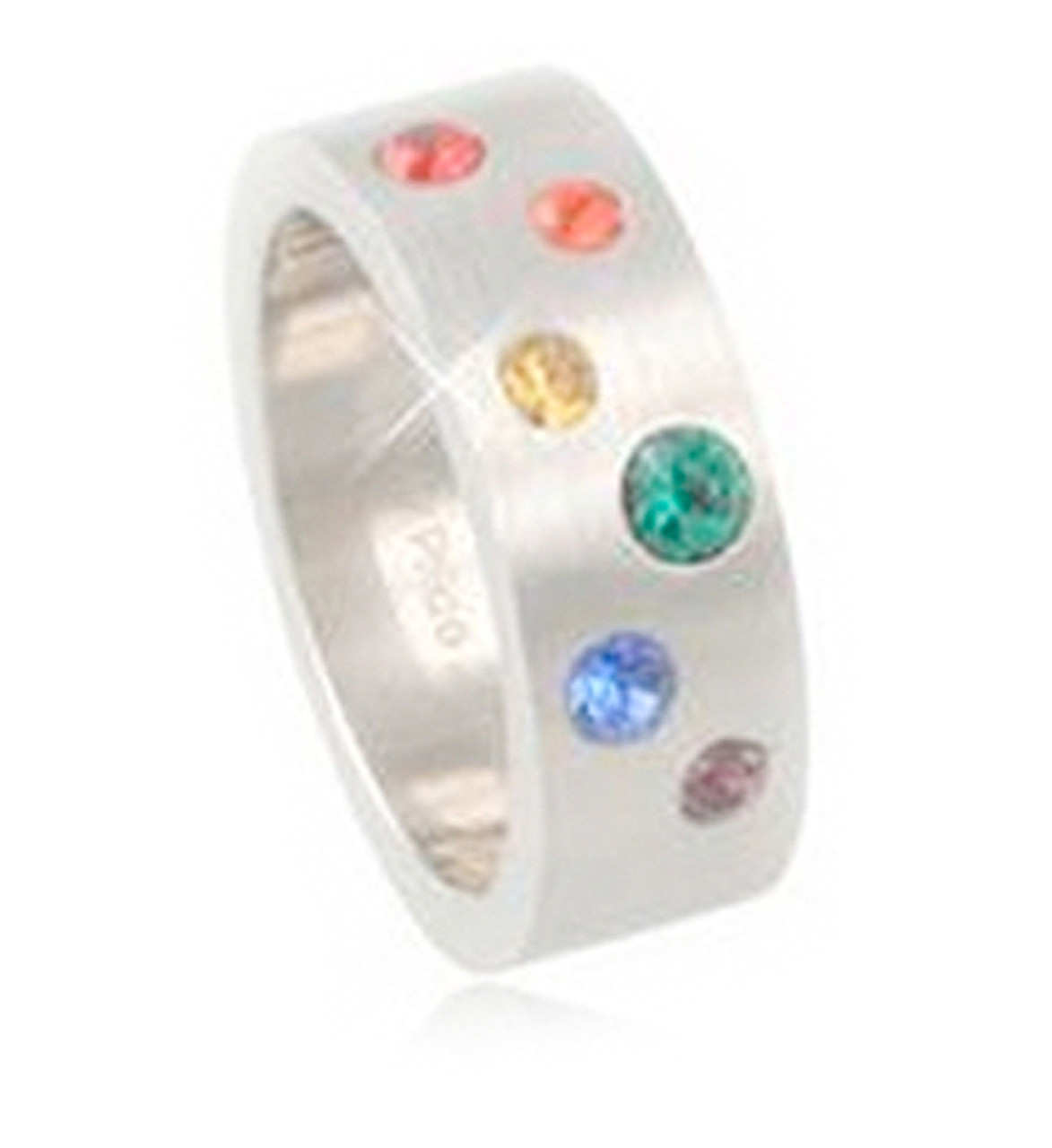 A Half Scattered CZ Rainbow Ring - LGBT Jewelry - Gay and Lesbian Pride Ring  gay ring, rainbow rings, gay pride rings, lesbian pride rings, pride rings, pride rings, LGBTQ ring, LGBT rings, pride jewelry,  pride jewellery, gay jewellery, gay flag ring, gay men ring, pride ring, lesbian jewelry,

