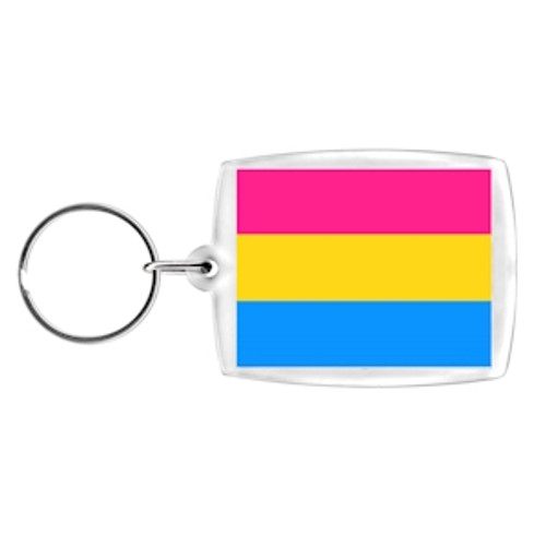 Pansexual / Pan Pride - Clip on Charm or Keychain (Pan Sexual Flag), pansexual keyring, pan pride flag, pansexual flags, pan flag gift