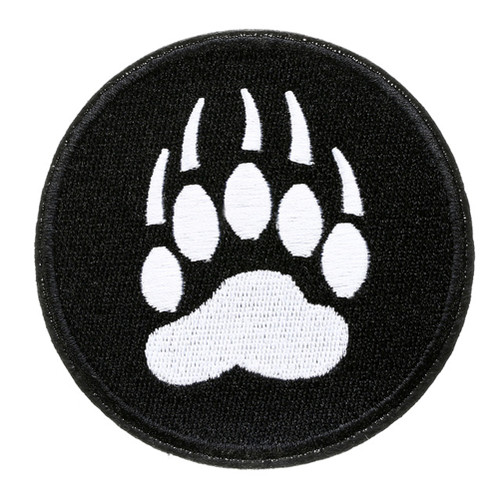 Bear Pride / Bear Paw Patch Iron On - Gay Bear Pride 3" Patch Round - LGBT Gay - Apparel Accessories, gay clothing