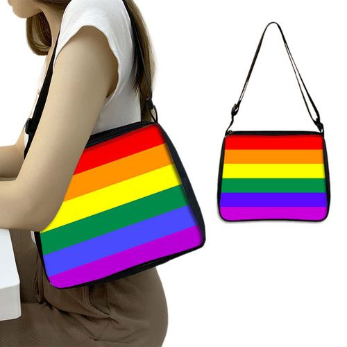 Printed Full Rainbow Pride Flag Tote Bag