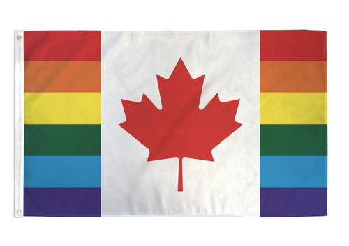 Gay Pride Flag Canada Canadian Pride Rainbow Flag 3 X 5 Polyester Gay Flag Pride Shack