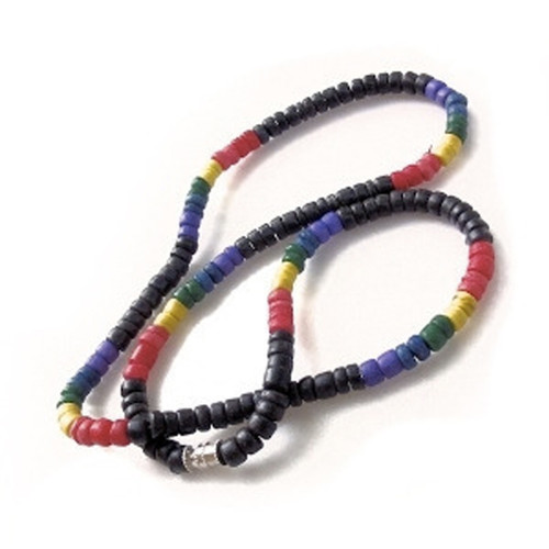 Dark Black & Rainbow Gay Pride Beads - Puka Shell Necklace - Gay & Lesbian LGBT Pride  gay bracelet, rainbow bracelet, lesbian bracelet,  pride bracelet, gay jewelry, lesbian jewelry,
gay pride bracelet, rainbow flag bracelet, lesbian pride bracelet,  pride bracelet, lesbian wristlet, lesbian wristband, rainbow wristlet, rainbow wristband,