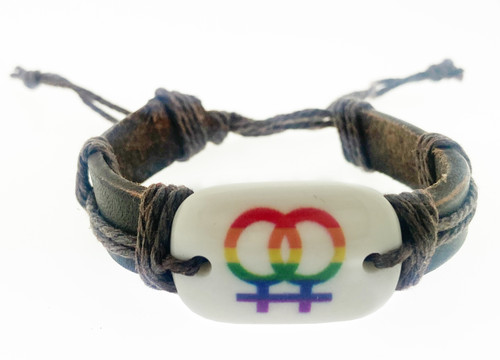 Double Venus Lesbian - White Panel Leather Wristlet - Female Lesbian Pride Bracelet gay bracelet, rainbow bracelet, lesbian bracelet,  pride bracelet, gay jewelry, lesbian jewelry,
gay pride bracelet, rainbow flag bracelet, lesbian pride bracelet,  pride bracelet, lesbian wristlet, lesbian wristband, rainbow wristlet, rainbow wristband,

lesbian bracelets,  gay bracelets, rainbow bracelets, pride bracelets, gay pride jewelry, lesbian pride jewelry, gay pride bracelets, rainbow flag bracelets, lesbian pride bracelets,  pride bracelet, lesbian jewellery, gay wristlet, gay wristband, rainbow wristlet, rainbow wristband,
