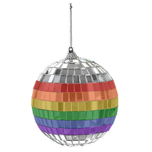 Click to get Mini Gay Pride Rainbow Disco Ball Car Rear View Mirror OR Ornament  LGBT Gay  Lesbian Pride Accessories