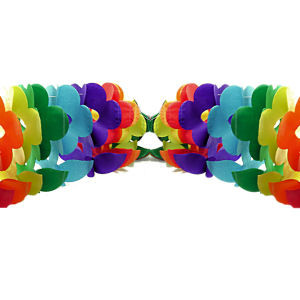 Click to get 12 Foot Rainbow Gay Pride Flag Flower Party Garland Banner  LGBT Gay and Lesbian Pride Party Supplies