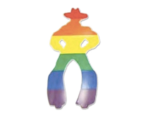 Click to get Gay Cowboy  Rainbow Gay Pride Sticker 15x3 inch  Small LGBT Male Gay Pride Decal