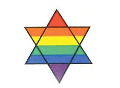 Click to get Star of David  Rainbow Gay Pride Sticker 3x3 inch  LGBT Gay and Lesbian Pride Decal