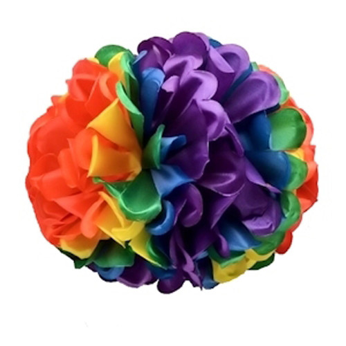 Click to get Large Rainbow Gay Pride Flower Bow Hair Clip or Party Decoration  LGBT Gay and Lesbian Pride Apparel