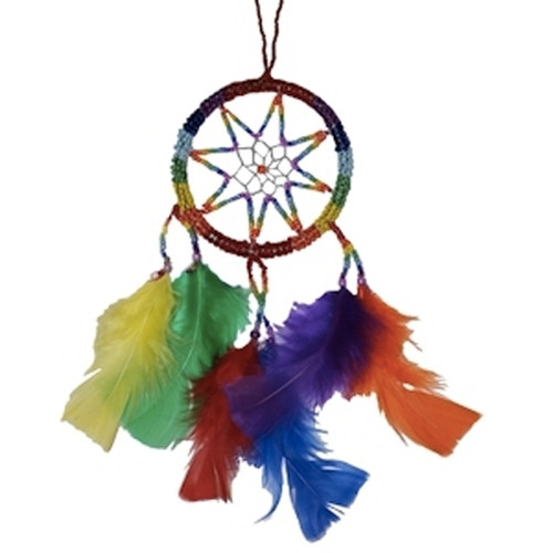 Click to get Lesbian and Gay Pride Rainbow Dream Catcher 3 14 Inch Beaded Dream Catcher Great for cars windows rooms and more