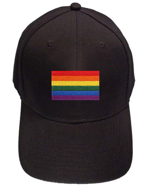 Click to get Black Baseball Cap with Standard LGBTQ Rainbow Flag Pride Hat Gay and Lesbian Pride Clothing  Apparel