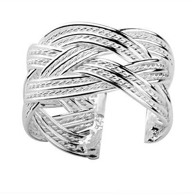 Click to get Celtic Rope Ring  Adjustable  One Size Fits All 925 Sterling Silver Electroplated Ring