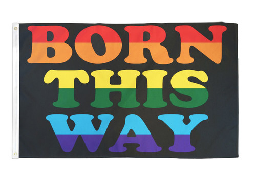 Click to get Born This Way  LGBT Flag  Gay Flag  Rainbow Flag Gay and Lesbian Pride 3 x 5 Polyester Flag