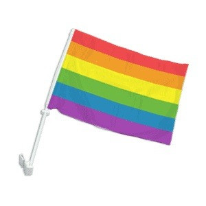 Click to get Car Window Automobile Gay Flag  Rainbow Flag  LGBT Gay  Lesbian Pride  Polyester 12 x 15 inch