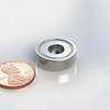 CUPH250F 297 170 N42 neodymium magnet cup magnet with mounting hole  neodymium cup magnet with threaded stud for industrial mounting and tooling applications  Amazing Magnets