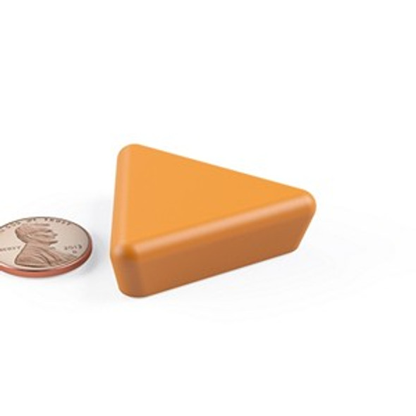 WBT250F ORANGE large neodymium magnet encased glassboard triangle magnet  rare-earth neodymium magnet for industrial and engineering applications  Amazing Magnets