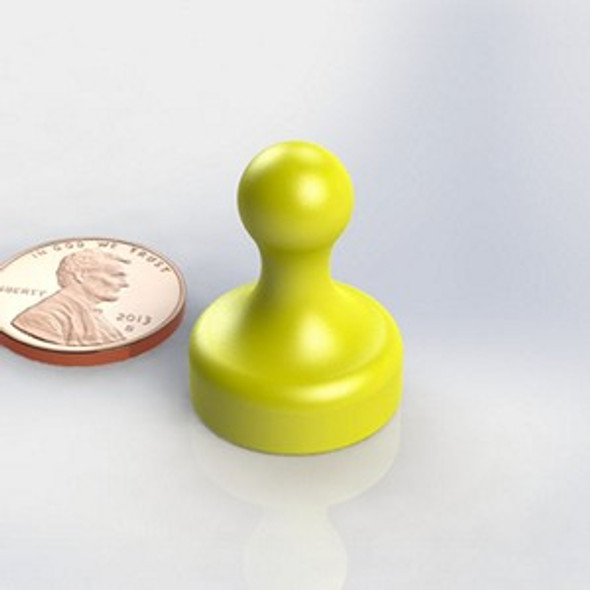 WB YELLOW pawn shape neodymium magnet whiteboard magnet  rare-earth neodymium magnet for industrial and engineering applications  Amazing Magnets