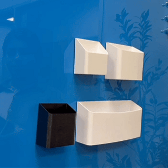 SWMH-ABX ~ White Marker Holder with GM logo | 4.4" x 2.1" x 4" | Holds 12 Markers | Packed in a GM box SWMH-ABX ~ White Marker Holder with GM logo | 4.4" x 2.1" x 4" | Holds 12 Markers | Packed in a GM box