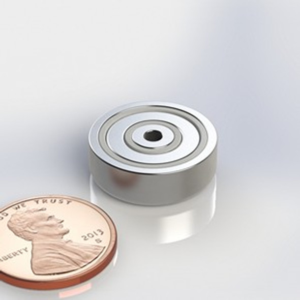 CUPI250F 632 N42 neodymium magnet cup magnet internal threads  neodymium cup magnet with threaded stud for industrial mounting and tooling applications  Amazing Magnets