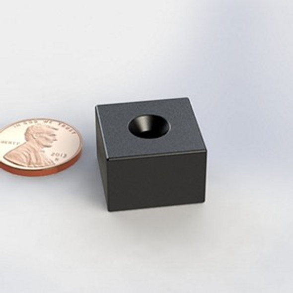 QH500F F2 BE neodymium magnet block magnet  rare-earth neodymium block magnet for robotics, construction fixtures, and automation systems  Amazing Magnets