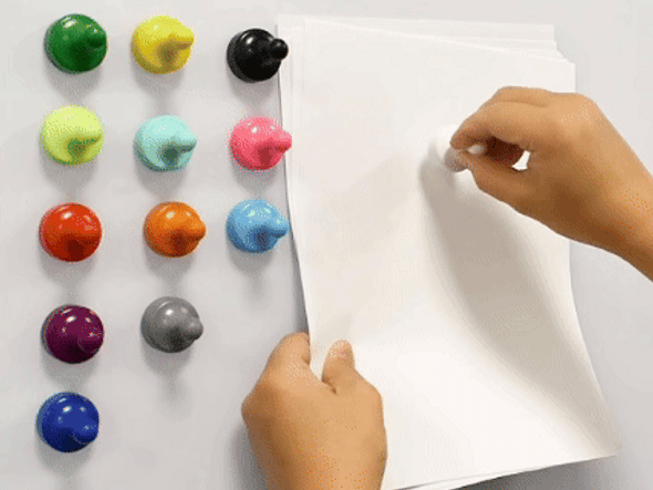 WBP250F-LIME ~ Large Neodymium Whiteboard Magnetic Pawn | 1-1/8" Dia |  1-1/2" Tall |  Grade N40 | NdFeB | Lime | Magnetized through the thickness