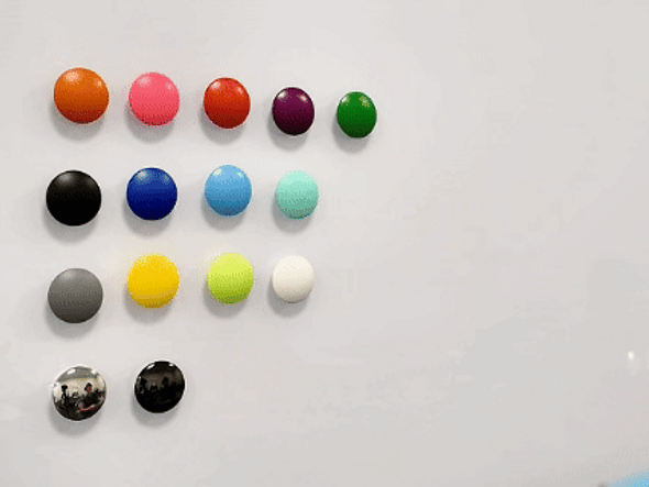WB470J-GREEN ~ Large Neodymium Glassboard button magnet | 1.2" Dia | 0.468" Thick | Grade N40 | NdFeB | Green WB470J-GREEN ~ Large Neodymium Glassboard button magnet | 1.2" Dia | 0.468" Thick | Grade N40 | NdFeB | Green