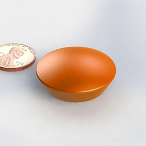 WB470J ORANGE large neodymium magnet glassboard button magnet  large neodymium glassboard button magnet for architectural and office display systems  Amazing Magnets