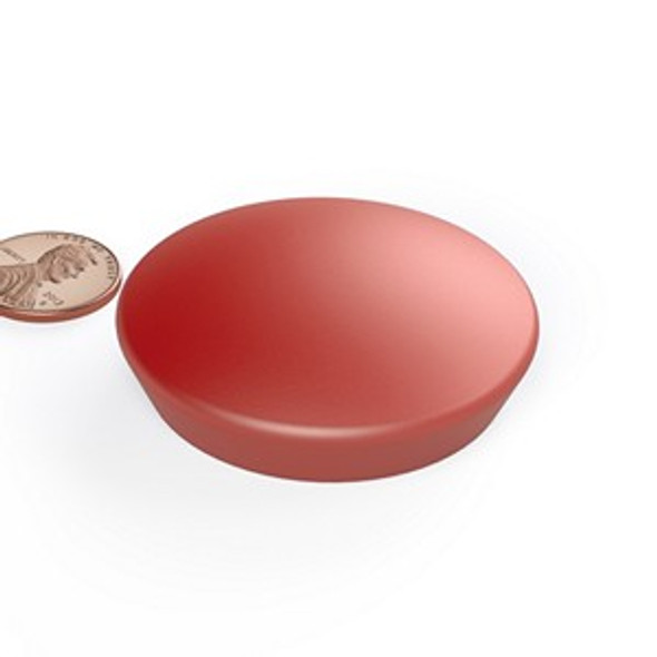 WB626P RED jumbo neodymium magnet encased glassboard button magnet  large neodymium glassboard button magnet for architectural and office display systems  Amazing Magnets