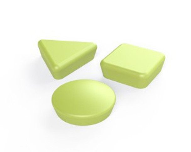 WBGEO LIME ABX large neodymium magnet encased glassboard button magnets multi shape  large neodymium glassboard button magnet for architectural and office display systems  Amazing Magnets