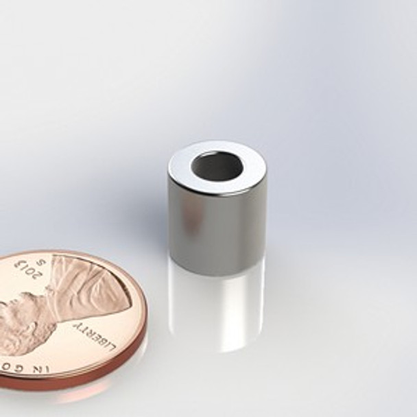 T375CA2 N42 neodymium magnet rod magnet with hole  rare-earth neodymium magnet for industrial and engineering applications  Amazing Magnets