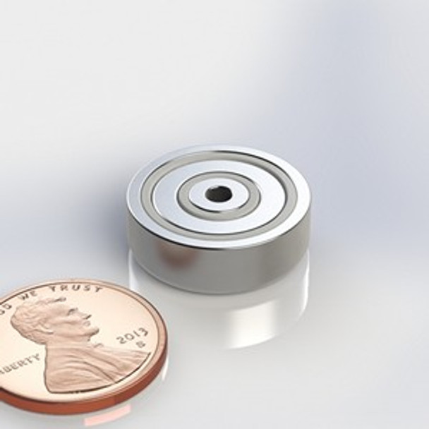 CUPI250F 632 N42 neodymium magnet cup magnet internal threads  neodymium cup magnet with threaded stud for industrial mounting and tooling applications  Amazing Magnets