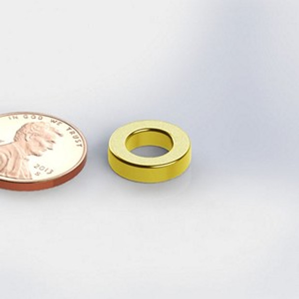 H125D AU neodymium magnet ring magnet  precision neodymium ring magnet for medical devices, sensors, and aerospace assemblies  Amazing Magnets