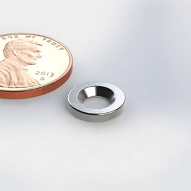 DH063C FS neodymium magnet disc magnet with countersunk mounting hole  industrial neodymium disc magnet for motors, sensors, and automation equipment  Amazing Magnets