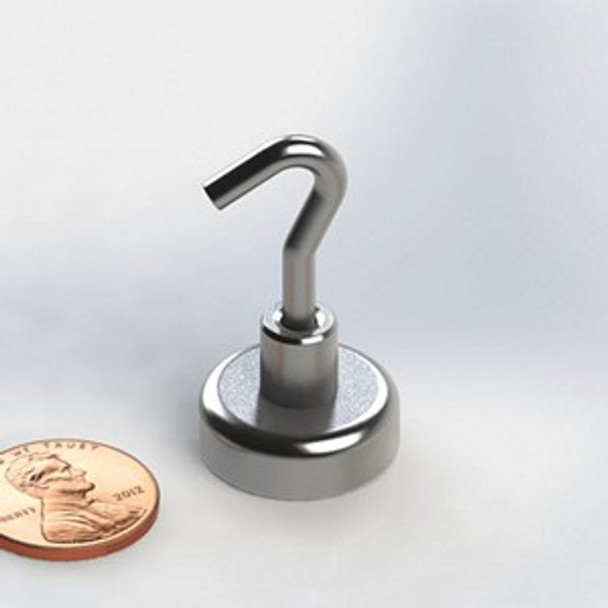 CUPC750 neodymium magnet cup magnet with hook  neodymium cup magnet with threaded stud for industrial mounting and tooling applications  Amazing Magnets