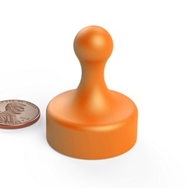 WBP250F ORANGE large pawn neodymium magnet glassboard magnet  rare-earth neodymium magnet for industrial and engineering applications  Amazing Magnets