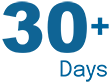 30+ Days Lead Time