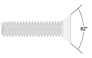 82&deg; Taper (Flat Head)