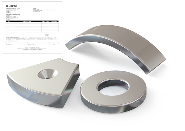 Custom magnet assemblies and hardware components