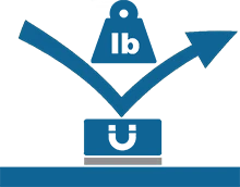 Diagram illustrating dynamic load forces including vibration and repeated engagement on adhesive-bonded magnet