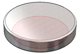 Diagram showing the hidden adhesive bond risk with a red hatched area