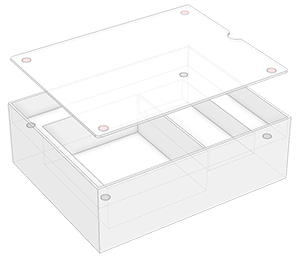 Partition steel target illustration