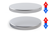 First magnet illustration for magnet to magnet closure